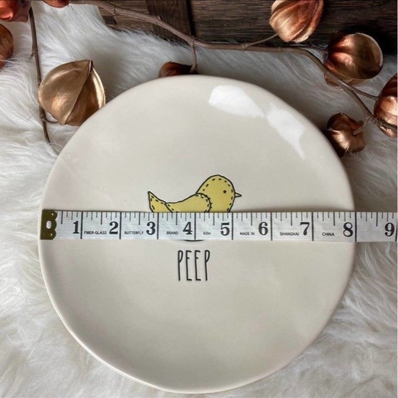 RAE DUNN FARMHOUSE HOME DECOR CERAMIC SPRING EASTER CHICK FOOD DINE APPETIZERS - Picture 2 of 3